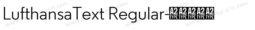 LufthansaText Regular字体转换